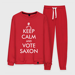 Костюм хлопковый мужской Keep Calm & Vote Saxon, цвет: красный
