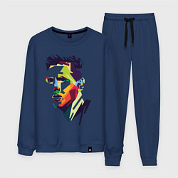 Костюм хлопковый мужской Lionel Messi: fun-art, цвет: тёмно-синий