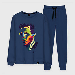 Костюм хлопковый мужской Lionel Messi: fun-art, цвет: тёмно-синий