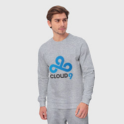 Костюм хлопковый мужской Cloud9, цвет: меланж — фото 2