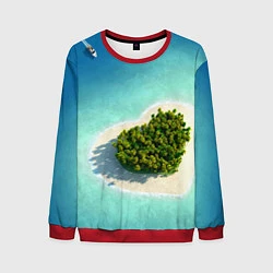 Свитшот мужской Остров, цвет: 3D-красный