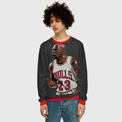 Свитшот мужской Bulls 23: Jordan, цвет: 3D-красный — фото 2