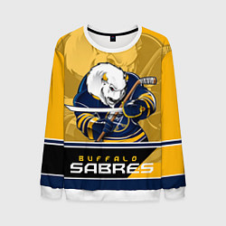 Свитшот мужской Buffalo Sabres, цвет: 3D-белый