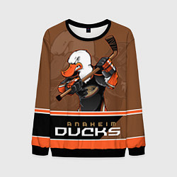 Свитшот мужской Anaheim Ducks, цвет: 3D-черный