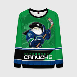 Свитшот мужской Vancouver Canucks, цвет: 3D-черный
