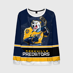 Свитшот мужской Nashville Predators, цвет: 3D-белый