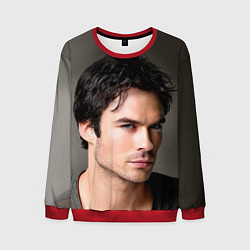 Свитшот мужской Ian Somerhalder, цвет: 3D-красный