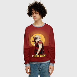 Свитшот мужской Маркс: Ill Be Back, цвет: 3D-меланж — фото 2