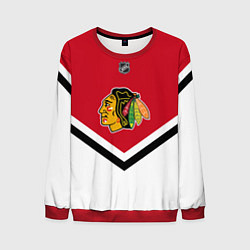 Свитшот мужской NHL: Chicago Blackhawks, цвет: 3D-красный
