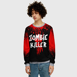 Свитшот мужской Zombie Killer, цвет: 3D-меланж — фото 2