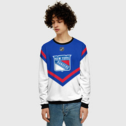 Свитшот мужской NHL: New York Rangers, цвет: 3D-черный — фото 2