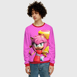 Свитшот мужской Amy Rose, цвет: 3D-красный — фото 2