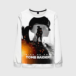 Свитшот мужской Rise of the Tomb Raider 1, цвет: 3D-белый