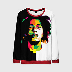 Свитшот мужской Bob Marley: Colors, цвет: 3D-красный