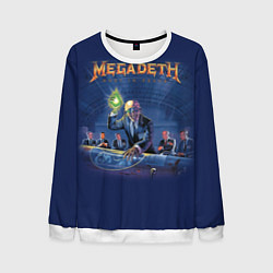 Свитшот мужской Megadeth: Rust In Peace, цвет: 3D-белый