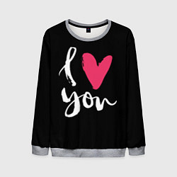 Мужской свитшот Valentines Day, I Iove you