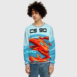 Свитшот мужской CS GO: AR Style, цвет: 3D-меланж — фото 2