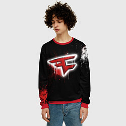 Свитшот мужской FaZe Clan: Black collection, цвет: 3D-красный — фото 2