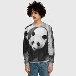 Свитшот мужской Большая панда, цвет: 3D-меланж — фото 2