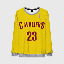 Свитшот мужской Cavaliers Cleveland 23: Yellow, цвет: 3D-меланж