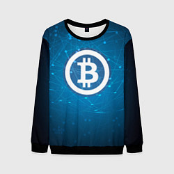 Мужской свитшот Bitcoin Blue