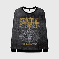 Свитшот мужской Suicide Silence: The Black Crown цвета 3D-черный — фото 1