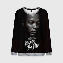 Свитшот мужской Dr. Dre: 100% Beats цвета 3D-меланж — фото 1
