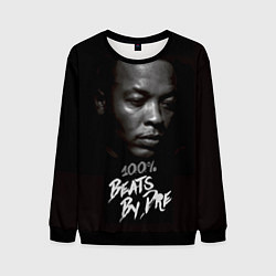 Свитшот мужской Dr. Dre: 100% Beats, цвет: 3D-черный