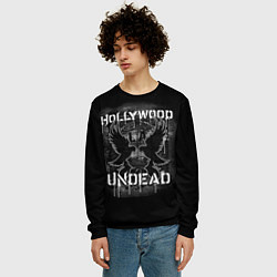 Свитшот мужской Hollywood Undead: LA, цвет: 3D-черный — фото 2