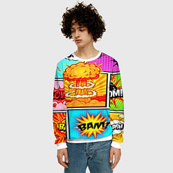 Свитшот мужской Pop Art, цвет: 3D-белый — фото 2