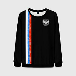 Свитшот мужской Russia - Black collection 2023, цвет: 3D-черный