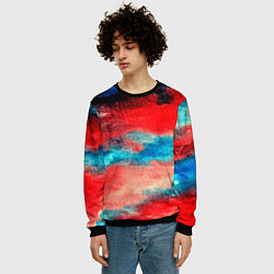 Свитшот мужской Watercolor, цвет: 3D-черный — фото 2