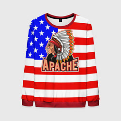 Свитшот мужской Apache, цвет: 3D-красный
