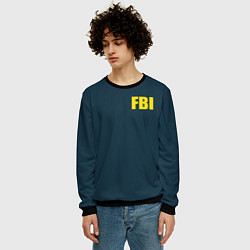 Свитшот мужской FBI, цвет: 3D-черный — фото 2