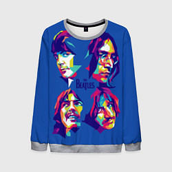 Свитшот мужской The Beatles: Faces, цвет: 3D-меланж