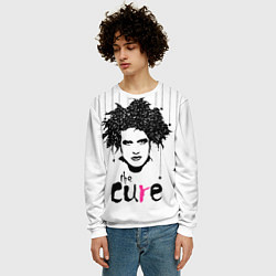 Свитшот мужской The Cure - portrait Robert Smith, цвет: 3D-белый — фото 2