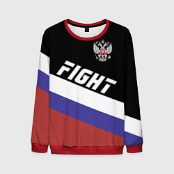 Свитшот мужской Fight Russia, цвет: 3D-красный