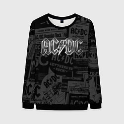 Свитшот мужской AC/DC: Journalese, цвет: 3D-черный