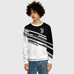 Свитшот мужской FC Juventus: B&W Line, цвет: 3D-белый — фото 2