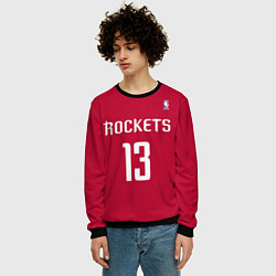 Свитшот мужской Rockets: Houston 13, цвет: 3D-черный — фото 2