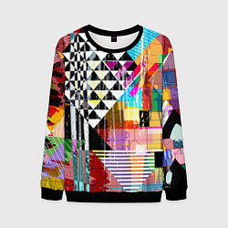 Свитшот мужской RGB Geometry, цвет: 3D-черный