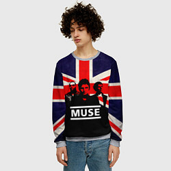 Свитшот мужской Muse UK, цвет: 3D-меланж — фото 2