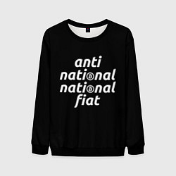 Свитшот мужской Anti National National Fiat, цвет: 3D-черный