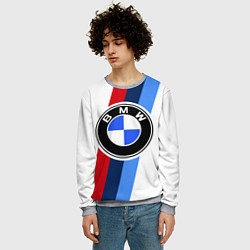 Свитшот мужской BMW M: White Sport, цвет: 3D-меланж — фото 2