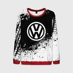 Свитшот мужской Volkswagen: Black Spray, цвет: 3D-красный