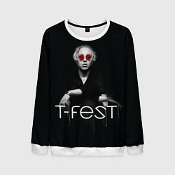 Свитшот мужской T-Fest: Black Style, цвет: 3D-белый