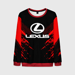 Свитшот мужской Lexus: Red Anger, цвет: 3D-красный