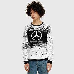 Свитшот мужской Mercedes-Benz: Black Spray, цвет: 3D-черный — фото 2