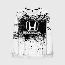 Свитшот мужской Honda: Black Spray, цвет: 3D-белый