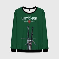 Свитшот мужской The Witcher: Wild Hunt, цвет: 3D-черный